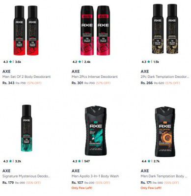 UP TO 75% OFF  Axe Personal Care Products