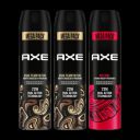 AXE Dark Temptation and Intense Deodorant Spray - For Men (645 ml, Pack of 3)...