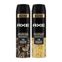 Axe Dark Temptation Men's Deodorant + Axe Gold Temptation Long Lasting Deodorant Bodyspray For Men, 215ml, Pack of 2...