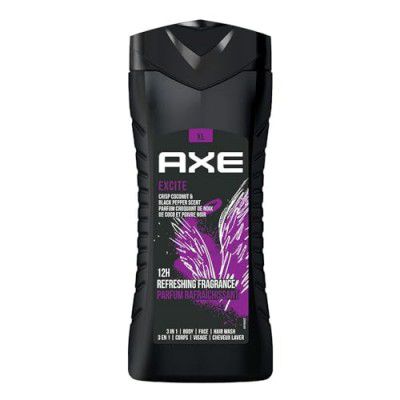 Axe Excite 3 In 1 Body, Face & Hair Wash For Men, 400ml