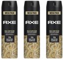 Axe Gold Temptation Long Lasting Deodorant Bodyspray For Men, 215ml (Pack of 3)...