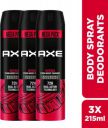 AXE Intense Body Spray - For Men (215 ml, Pack of 3)...