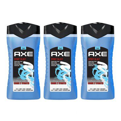AXE Sport Blast 3-in-1 Body, Face & Hair Wash Invigorating Freshness | Cleanses & Energises