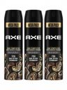 AXE Pack of 3 Dark Temptation Deodorant Body Spray For Men - 215ml Each...