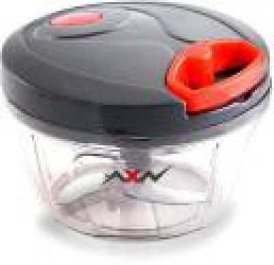 AXN 450 ml with 3 stainless steel blade , quick new handy powerful gray chopper Vegetable & Fruit Chopper  (1)