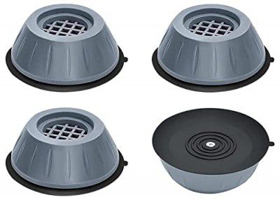 AXN Refrigerator Stand, Washing Machine Stand, Furniture Base Stand, Fridge Stands for Single Door and Double Door (Pack of 4) (Grey), Medium
