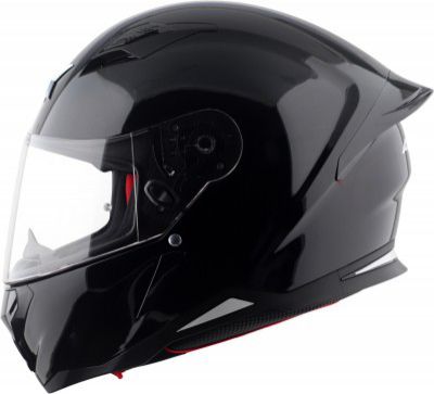 Axor Hunter Solid Motorbike Helmet (Black)