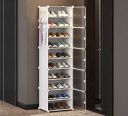 Aysis Portable Shoe Rack Organizer 30 Pair Tower Shelf Storage Cabinet Stand Expandable for Heels, Boots, Slippers, 10 Tier White...