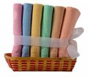 Ayus Cotton Hand Towel 450 GSM, Multicolor (Pink, Green, Blue, Orange, Yellow, Brown) Ultra Soft and Super Absorbent (Set of 6)...