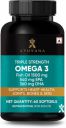 Ayuvana Triple Strength Omega 3 Fish Oil 1500mg 540mg EPA 360mg DHA (60 Capsules)...