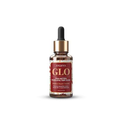 Ayuvya Glo | Dtan & Glowing Face Oil | Reduces Tanning, Brightens Skin | 100% Ayurvedic & Safe | For All Skin Types | (30 ml)