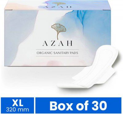 AZAH Rash-Free Clinically Tested | Super Saver Pack | Heavy & Overnight Flow Size-XL Sanitary Pad  (Pack of 30)
