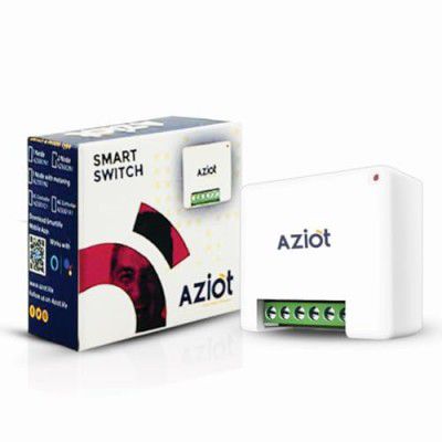AZIOT 2 Node Smart Switch - Wifi/Bluetooth Communication - Made in India - Timer Function - Works Google Home and Amazon Alexa… (2 Node)