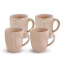 AZURE Bhumija Earth Collection Ceramic Mugs to Gift to Best Friend Tea Coffee Milk Mugs Microwave Safe, Tea Cups, Set of 2, 300 ml Capacity, Pink Colour...