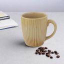 AZURE Bhumija Earth Collection Ceramic Mugs, Set of 2, 300 ml Capacity, Yellow Colour...