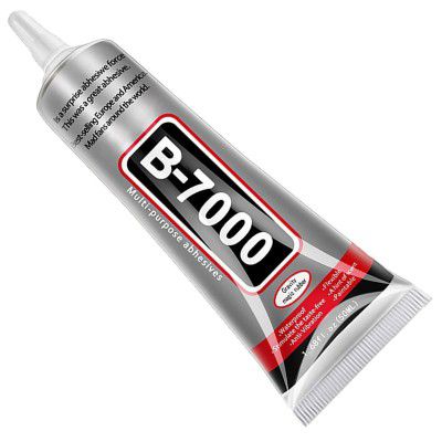 B-7000 Multi-Purpose Adhesive Glue (50ML) | Industrial Strength Transparent Glue for Jewelry, Crystal Crafts, Shoes, Fabric, Phone Screen Repair, Metal, Plastic & Glass