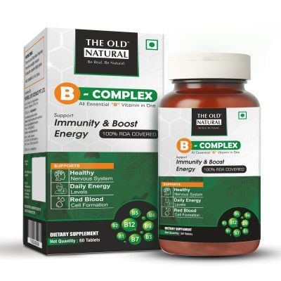 B-Complex Veg Tablets | All 8 Essential B Vitamins - 60 Vegetarian Tablets