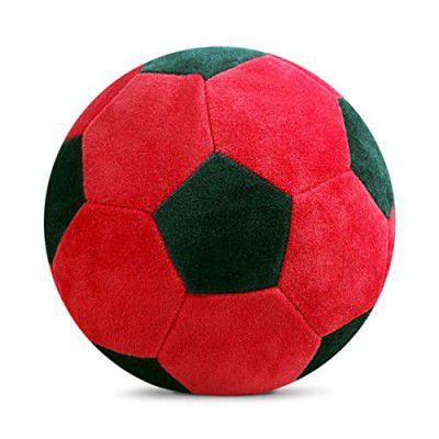 Babique Ball Soft Toy Stuffed Plush Ball Kids Baby Boy Girl Birthday Gift 25 cm Red-Black