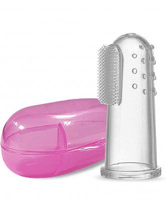Baby Finger Soft toothbrush with Carry case for babies, Manul, Baby Grooming, Silicone & Reusabale Toothbrush