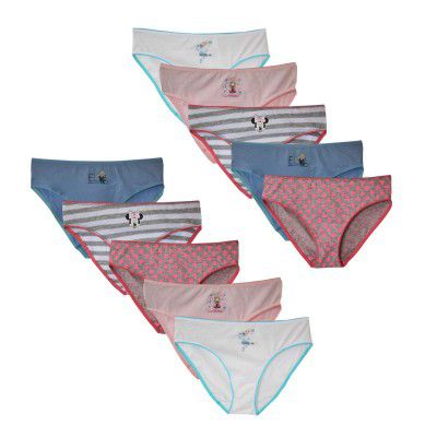 Baby Girls' Cotton Panties (Pack of 10)