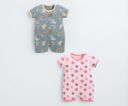 Baby GO Cotton Printed New Born Baby Romper Jumpsuit Bodysuit Pack of 2...
