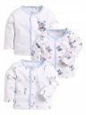 BABY GO Full Sleeve Regular Round Neck Front Open Pack of 3 tees for Baby Boys...
