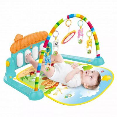 Baby Play Gym for Babies (0–12 Months) | Model KK0639 | Soft Play Mat with Hanging Toys, Musical Piano Keyboard & Tummy Time Support