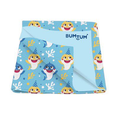 Baby Shark Fleece Soft Dry Sheet Waterproof Reuseable & Washable 50 * 70cm