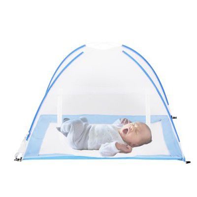 Baby Shower Mosquito Net For Baby_Blue-New Born To 6 Months |Polyester