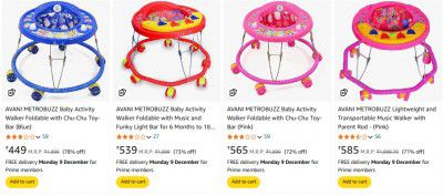 Baby Walker Upto 89% Off Starting From Rs.421