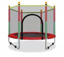 BabyGo 55 inch Trampoline with Safety Enclosure Net & U-Shape Stainless Steel Frame & Legs for Kids & Adults | Indoor Outdoor Exercise Trampoline | Weight Supports Up to 120 Kg(Red)...