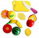 BabyGo Realistic Sliceable 7 Pcs Fruits Cutting Play Toy Set (5 Fruits and Vegetables Plus Board and Knife)...