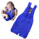 BabyMoon Mohair Romper Baby Born Photography Photoshoot Props Costumes - Darkblue...