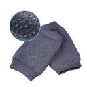 BabyMoon (Set of 2 Baby Knee pads for Crawling, Anti-Slip Padded Stretchable Elastic Cotton Soft Breathable Comfortable Knee Cap Elbow Safety Protector (Charcoal Grey)...