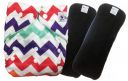 Babymoon (SET of 3-1 Cloth Diaper with 2 5Layesr Bamboo Insert) Premium Adjustable Reusable Washable Cloth Diaper for Baby...