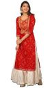 Bae's Wardrobe Rayon Straight Kurti with White Sharara Plazzo for Women & Girls Dress...