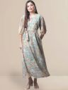 BAESD Floral Print Georgette Maxi Dress...