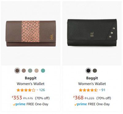 Baggit Women's Wallet upto 70% off
