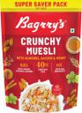 Bagrrys Crunchy Muesli with Almonds, Raisins & Honey |40% Fibre Rich Oats Pouch  (750 g)...