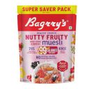 Bagrry's Healthy Crunch Nutty Fruity Muesli with Seeds, Nuts & Berries 1kg Pouch | 78% Fruit, Nuts,Grains & Seeds...