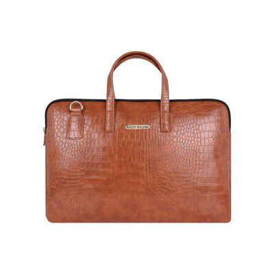 Bagsy Malone Vegan Leather Crocodile Print Unisex Laptop Bag