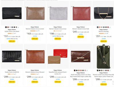 Amazon : Bagsy Malone Women Sling Bag Upto 91% Off