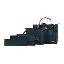 Bagsy Malone Womens Vegan Leather Stylish Tote Bag | Pack of 5 | Ladies Purse Handbag...