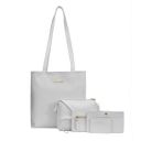 Bagsy Malone Women's Vegan Leather Stylish Tote Bag Pack of 5 | Ladies Purse Handbag...