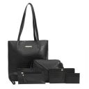 Bagsy Malone Women's Vegan Leather Stylish Tote Bag Pack of 5...