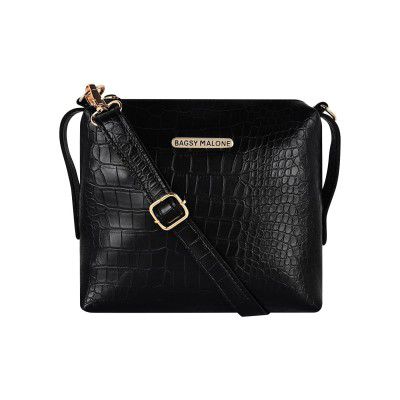 Bagsy Malone Womens Western (Croco Black)