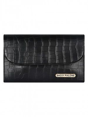 Bagsy Malone Women's Western (Croco Black)