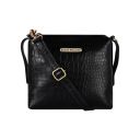 Bagsy Malone Womens Western (Croco Black)...
