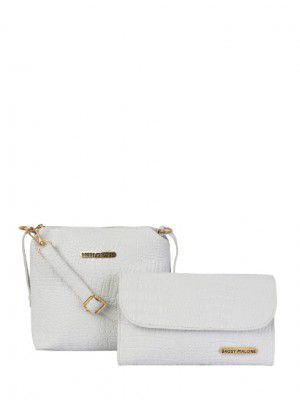 Bagsy Malone Womens Western (Croco White)