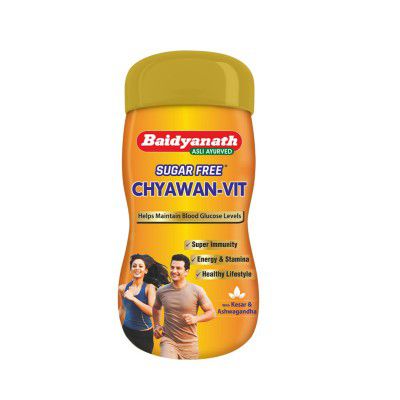 Baidyanath Chyawan Vit (Sugarfree Chyawanprash) | Boosts Immunity | Enhances Strength & Stamina in Adults | Fit for Diabetic - 500gm